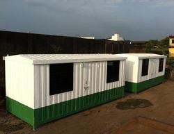 Cabin installed at construction site
